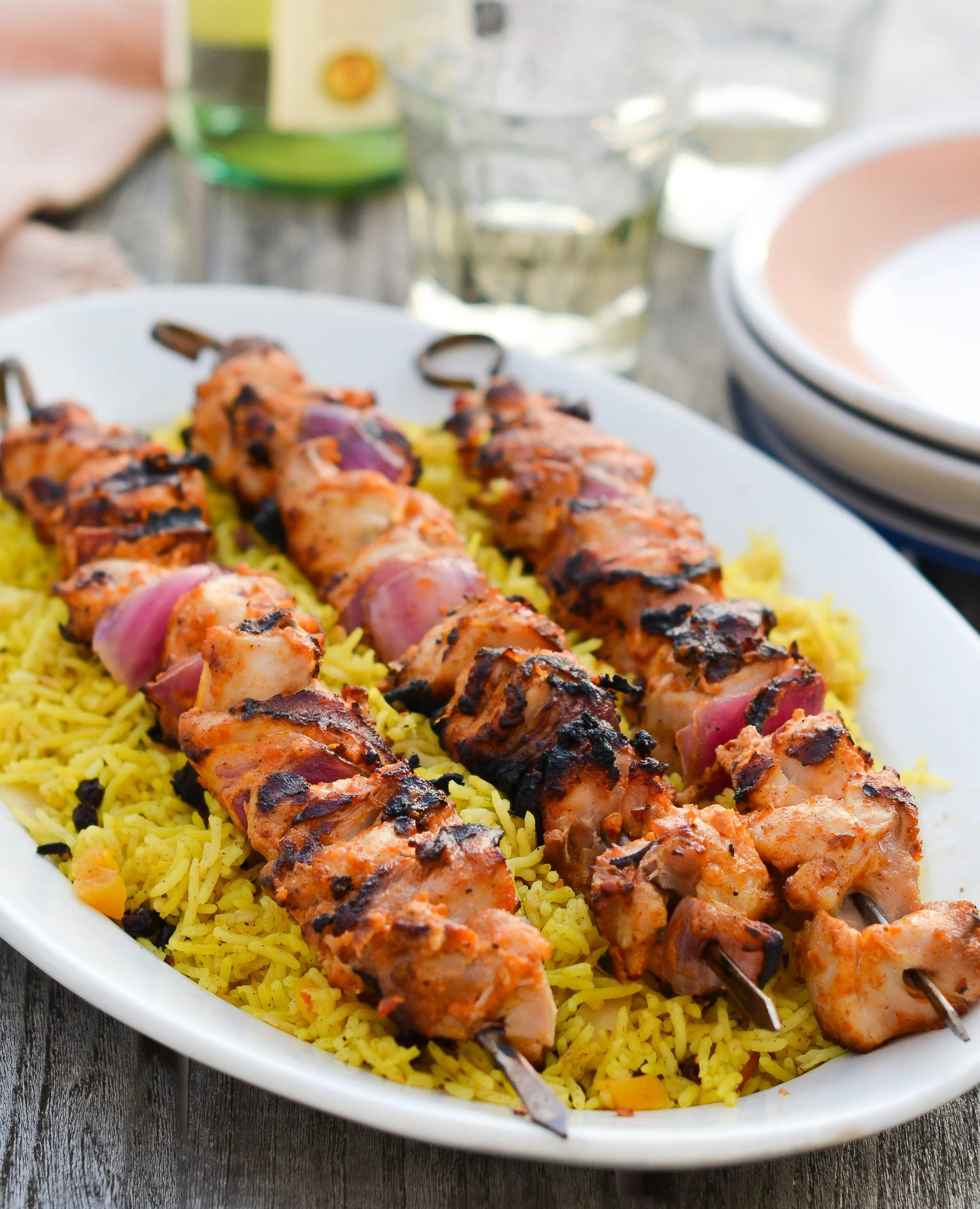 Middle Eastern-Style Grilled Chicken Kabobs photo