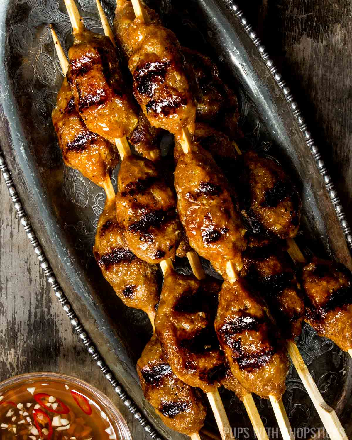Grilled Vietnamese Pork Sausages (Nem Nuong) photo